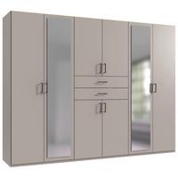 DULAP CU UșI ROTATIVE DILLINGEN -EXKLUSIV- - cașmir, Konventionell, sticlă/material pe bază de lemn (270/208/58cm) - Mömax