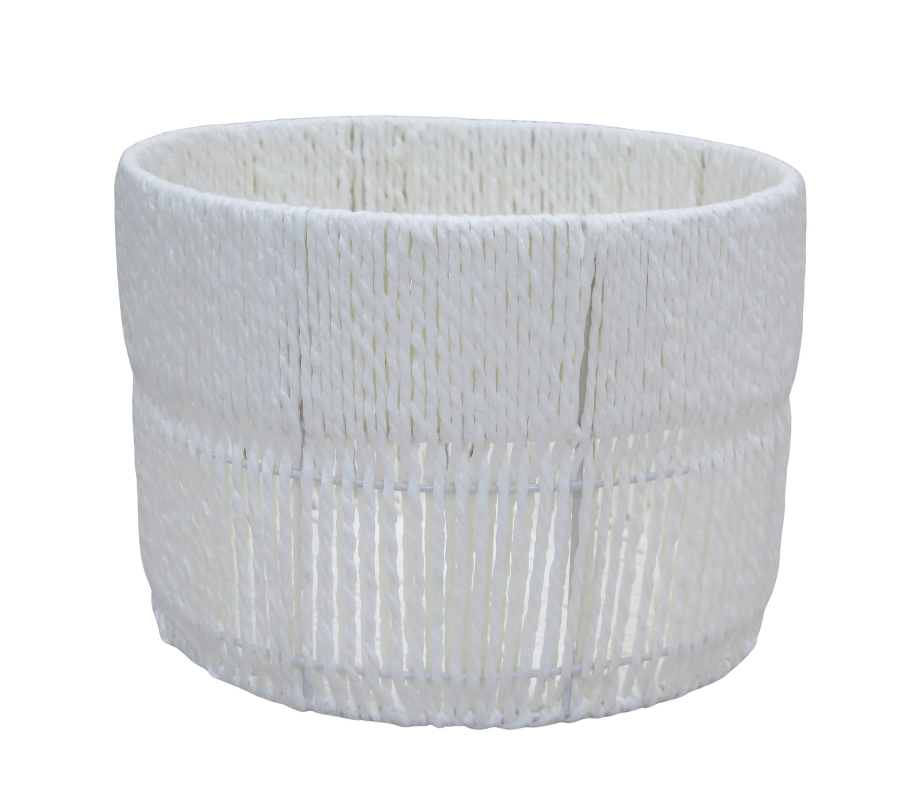 Coș Casei Round L - alb, Konventionell, hârtie/metal (28/20cm) - Mömax