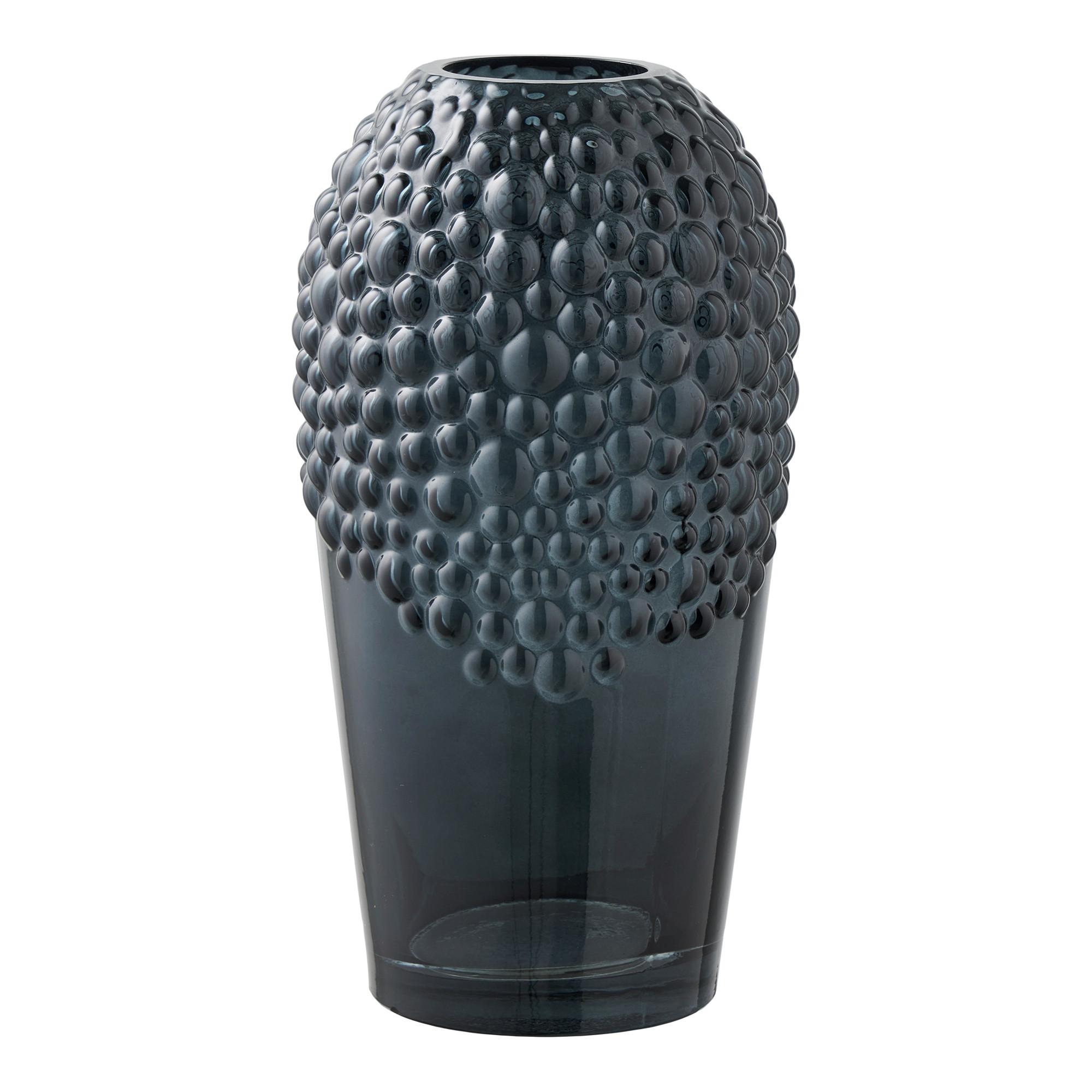 Vase Dunkelgrau - Dunkelgrau, Basics, Glas (14/25cm)