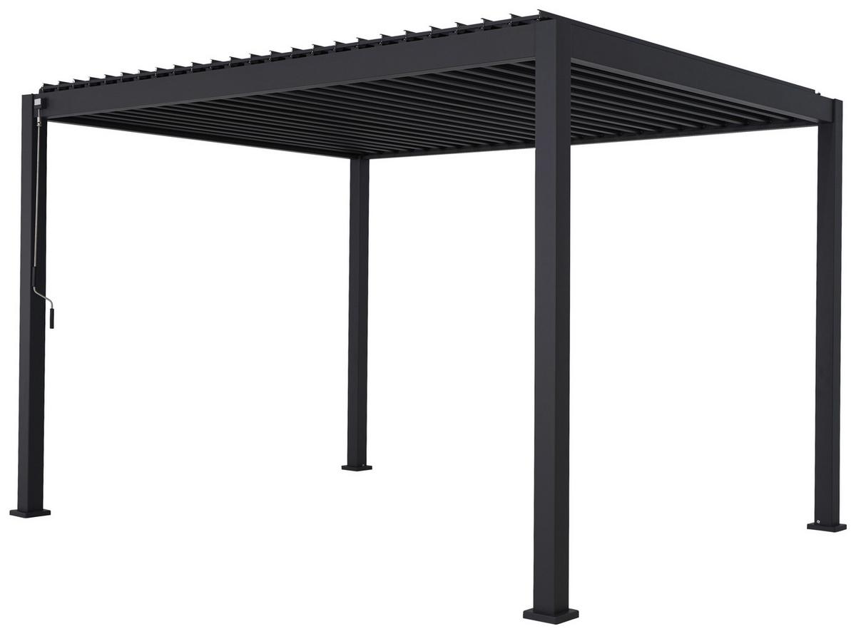 Pergola Mirador Anthrazit ca. 400x250x300 cm - Anthrazit, MODERN, Metall (400/250/300cm) - Gardenson