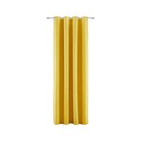 Perdea cu inele de tip capsă PEPSI - galben, Konventionell, textil (140/245cm) - Modern Living