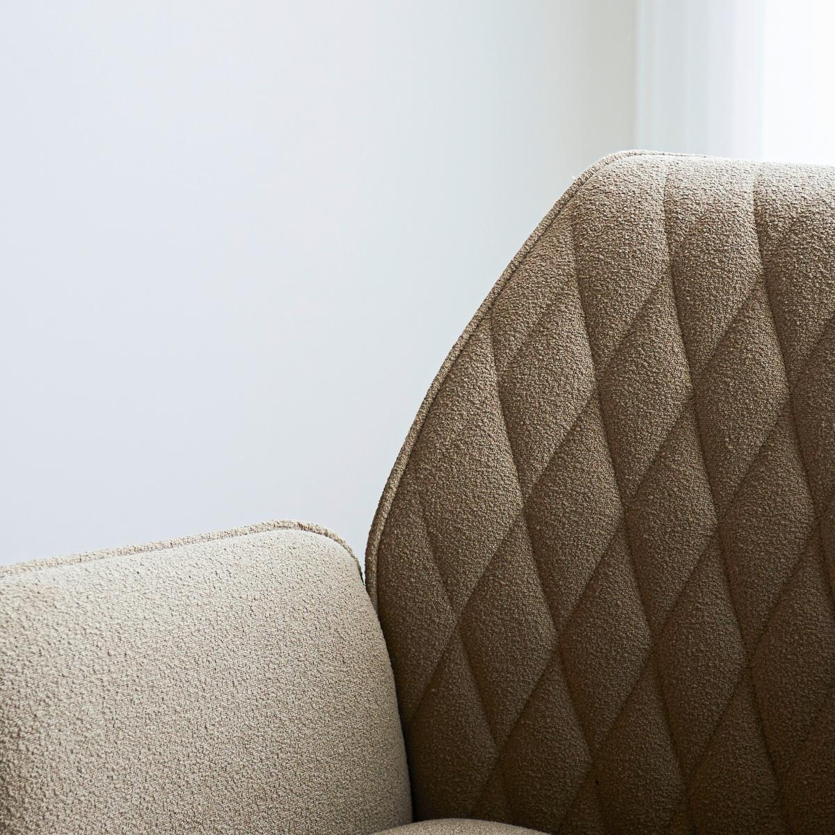 Armlehnstuhl-Set Reims ca. 56x97 cm 2er Set Taupe - Taupe/Schwarz, Design, Textil/Metall (56/97/52,5cm) - MID.YOU