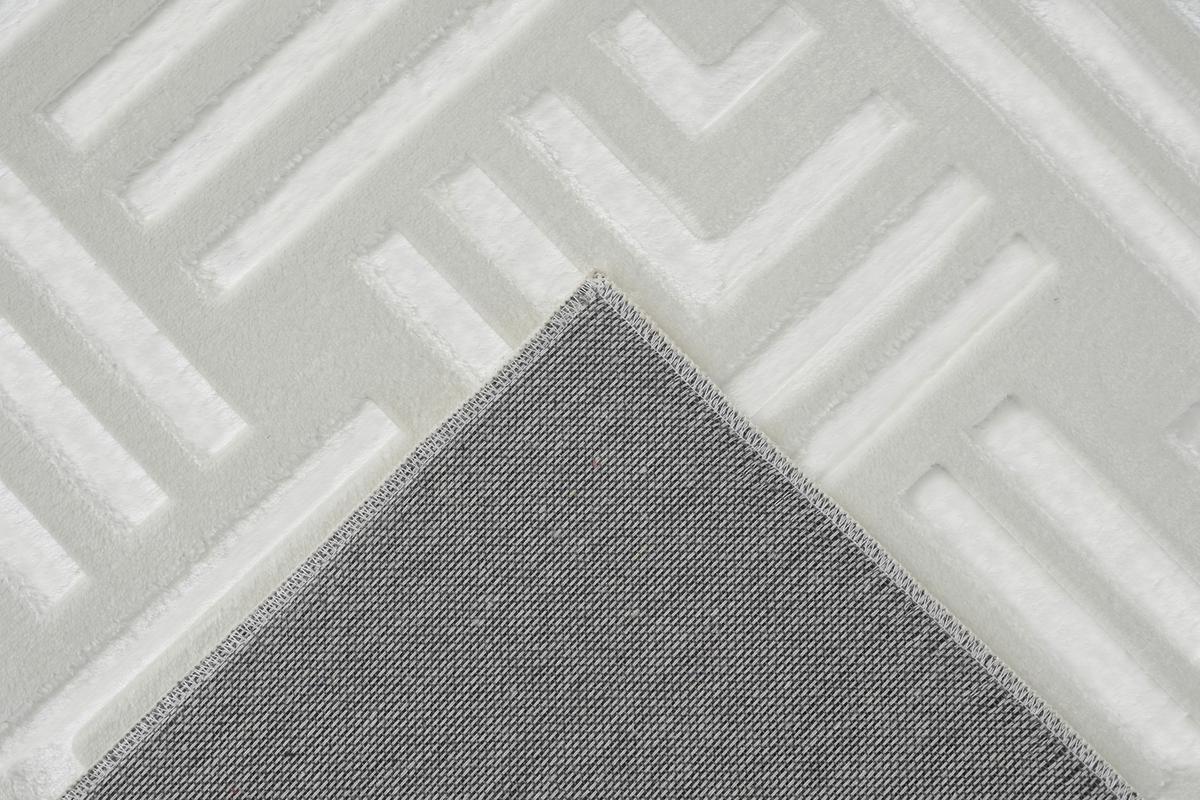Flachwebeteppich Calma 325 Weiss 120 X 160 Cm - Weiss, Basics, Textil (120/160cm) - Kayoom