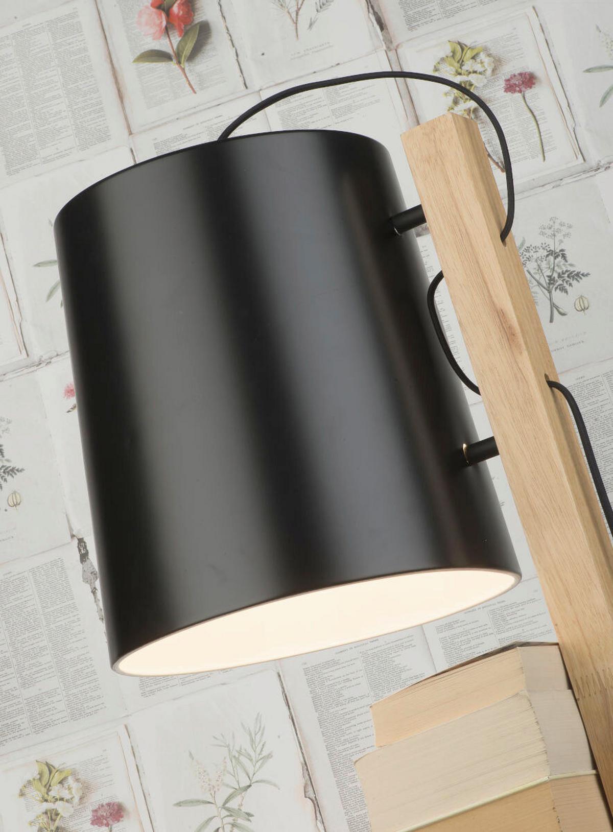 Állólámpa Cambridge/f/b - fekete, Design, fa/fém (30/168/49cm) - It's about Romi