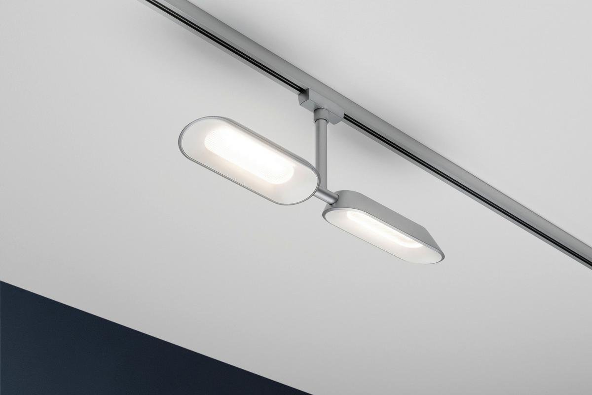 Schienensystem-Strahler Spot Dipper max. 16 Watt - Chromfarben, Design, Metall (37,5/17/2,6cm) - Paulmann