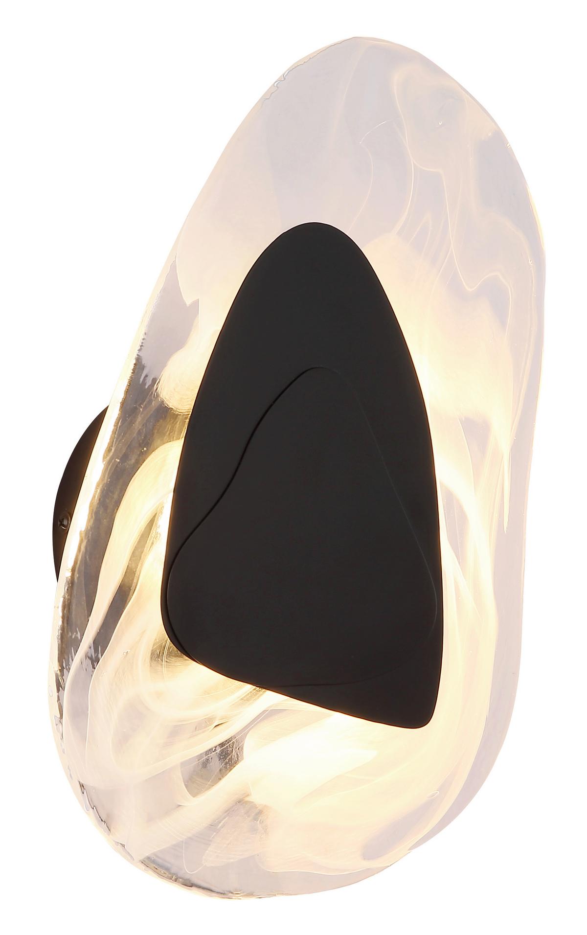 LED-WANDLEUCHTE 78411S DORSEY - Klar/Weiss, Design, Glas/Metall (20,3/31,5cm) - Globo