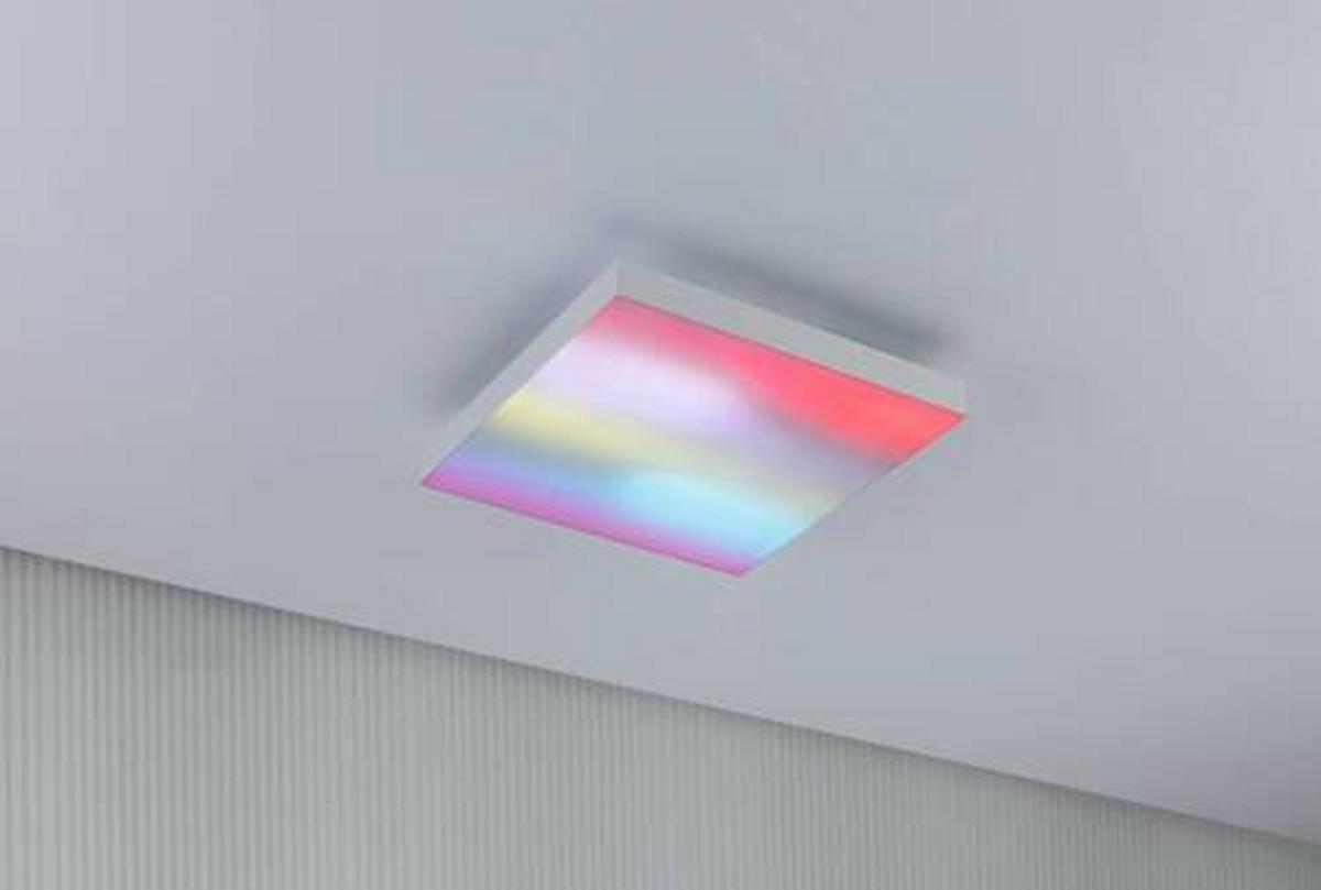 LED-Paneel Verlora Rainbow in Weiß max. 13,2 Watt - Weiß, Basics, Metall (29,5/29,5cm) - Paulmann