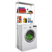 Waschmaschinenschrank TUBAS Weiß ca. 67x160x25cm - Weiß, MODERN, Metall (67,5/160/25cm) - MID.YOU