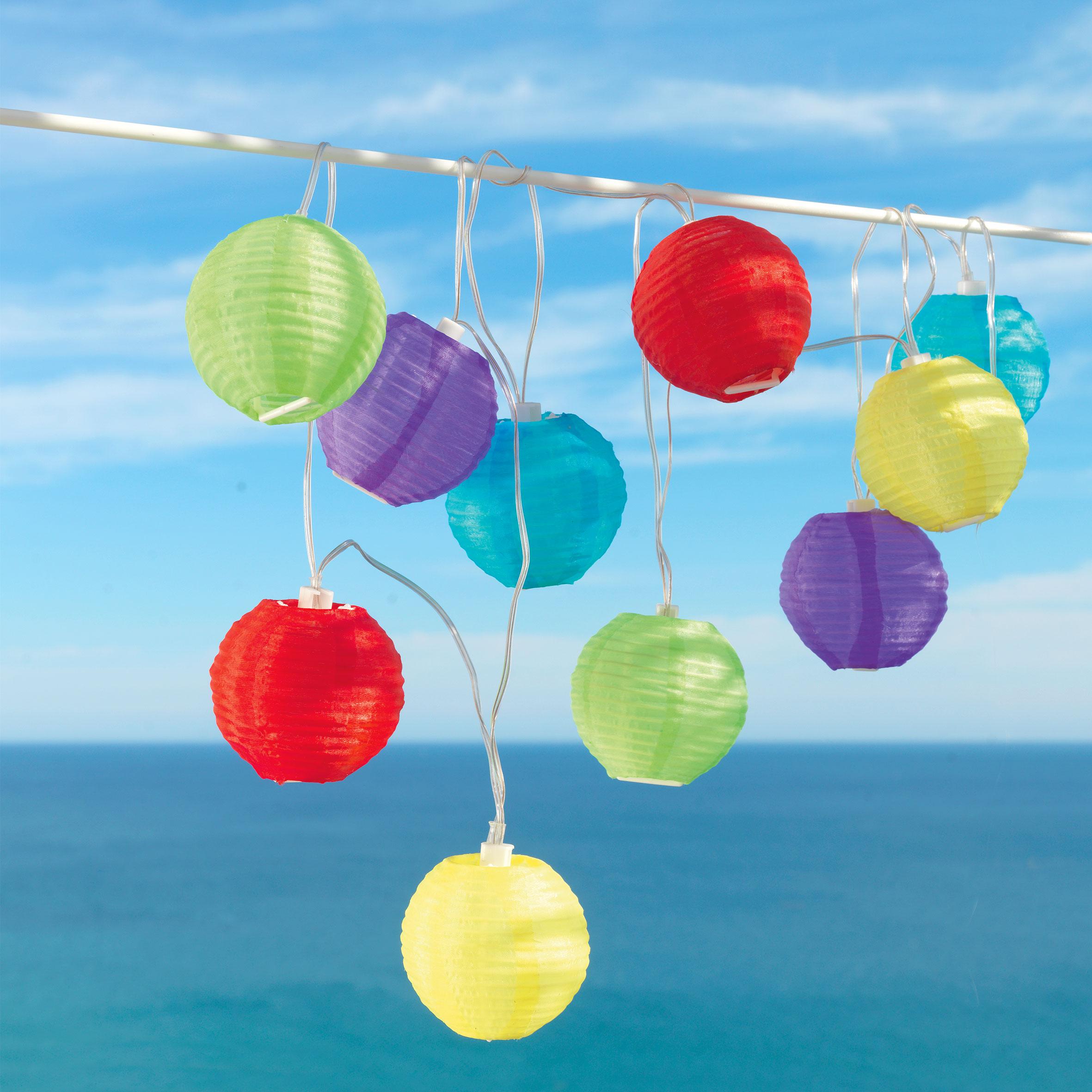 Solarleuchte Lampion max. 0,06 Watt - Multicolor, Kunststoff (300cm) - Mömax modern living