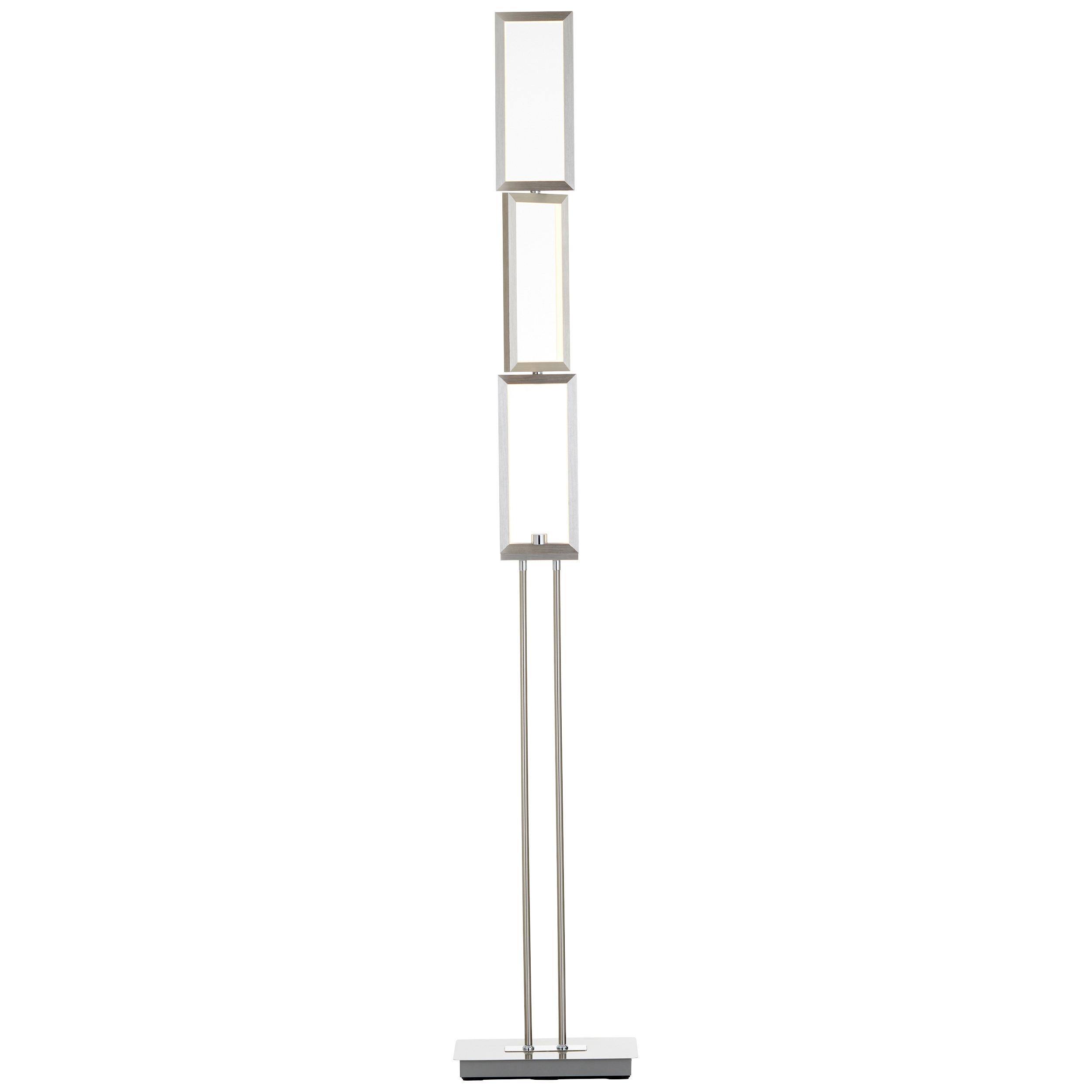 LED-Stehleuchte Tunar Alufarben max. 28 Watt - Alufarben, Design, Kunststoff/Metall (27/15/157cm) - Brilliant