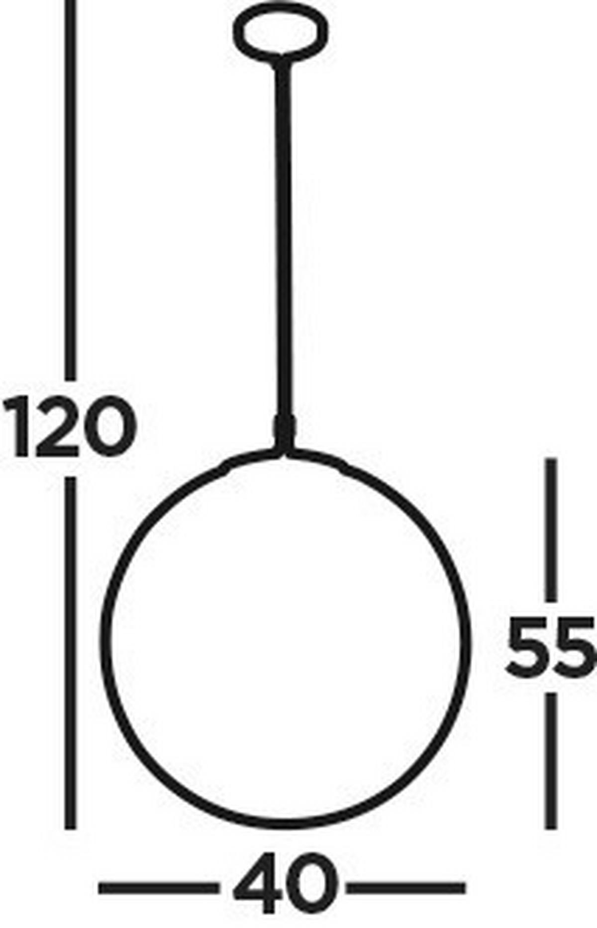 Függőlámpa Atom 6099 - fekete/fehér, Konventionell, üveg/fém (40/120cm)