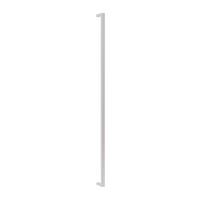 Schrankgriff Unit L:35cm Edelstahl Gebürstet - Edelstahlfarben, Modern, Metall (35,2/2,8/0,6cm) - Based
