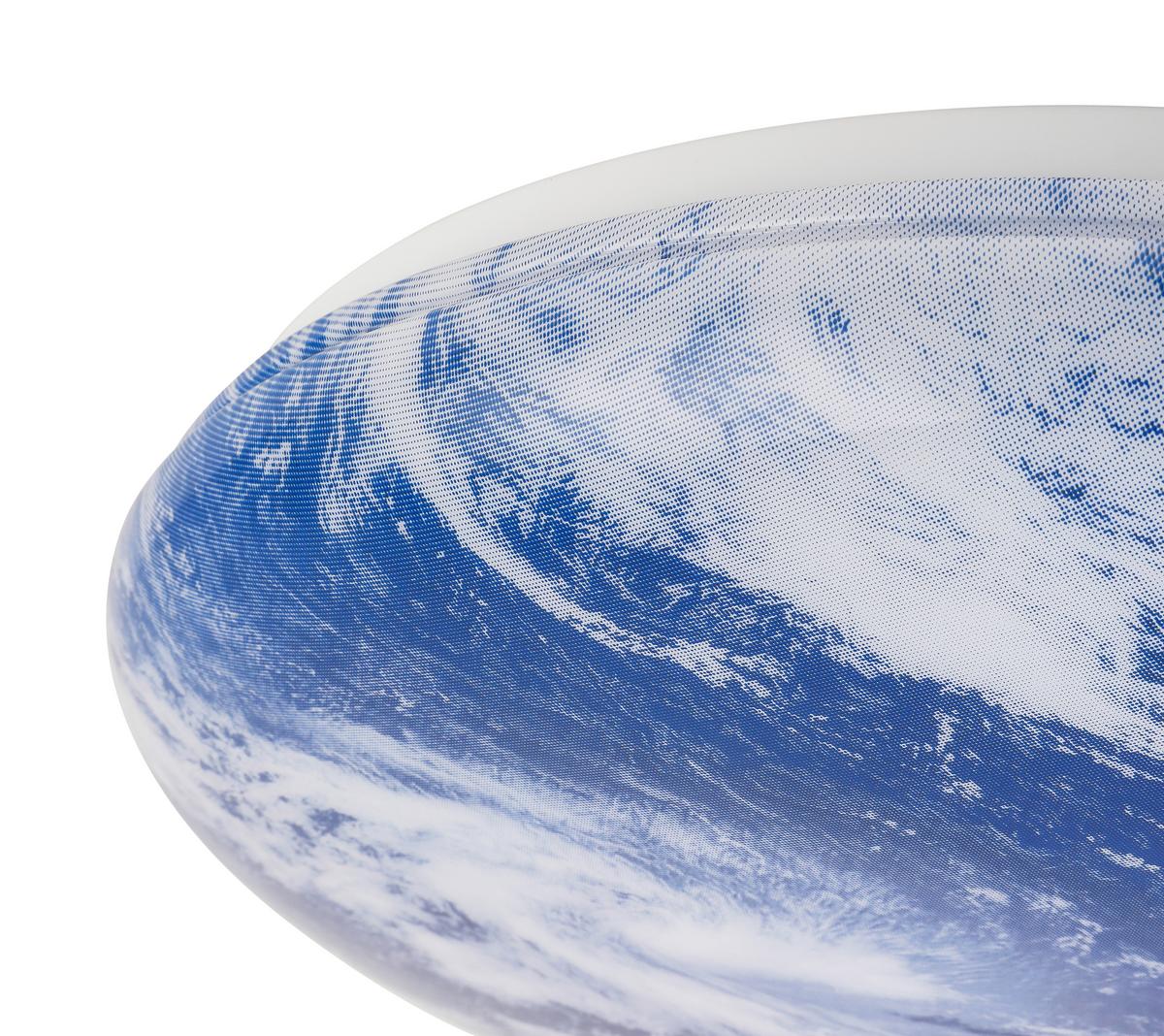 LAMPA SUFITOWA LED SATURNIN - niebieski/biały, Modern, tworzywo sztuczne/metal (60/8,5cm) - Bessagi Home