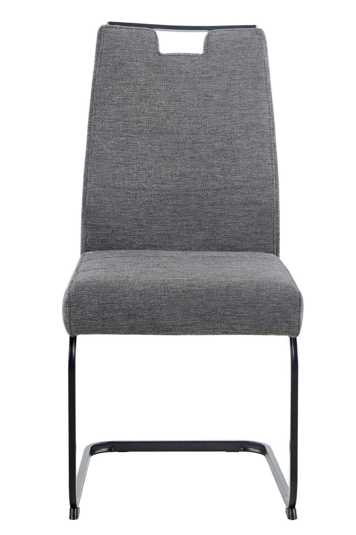 TISCHGRUPPE BEKE G - Eichefarben/Anthrazit, MODERN, Holzwerkstoff/Textil (140 - 180/76/90cm) - MID.YOU