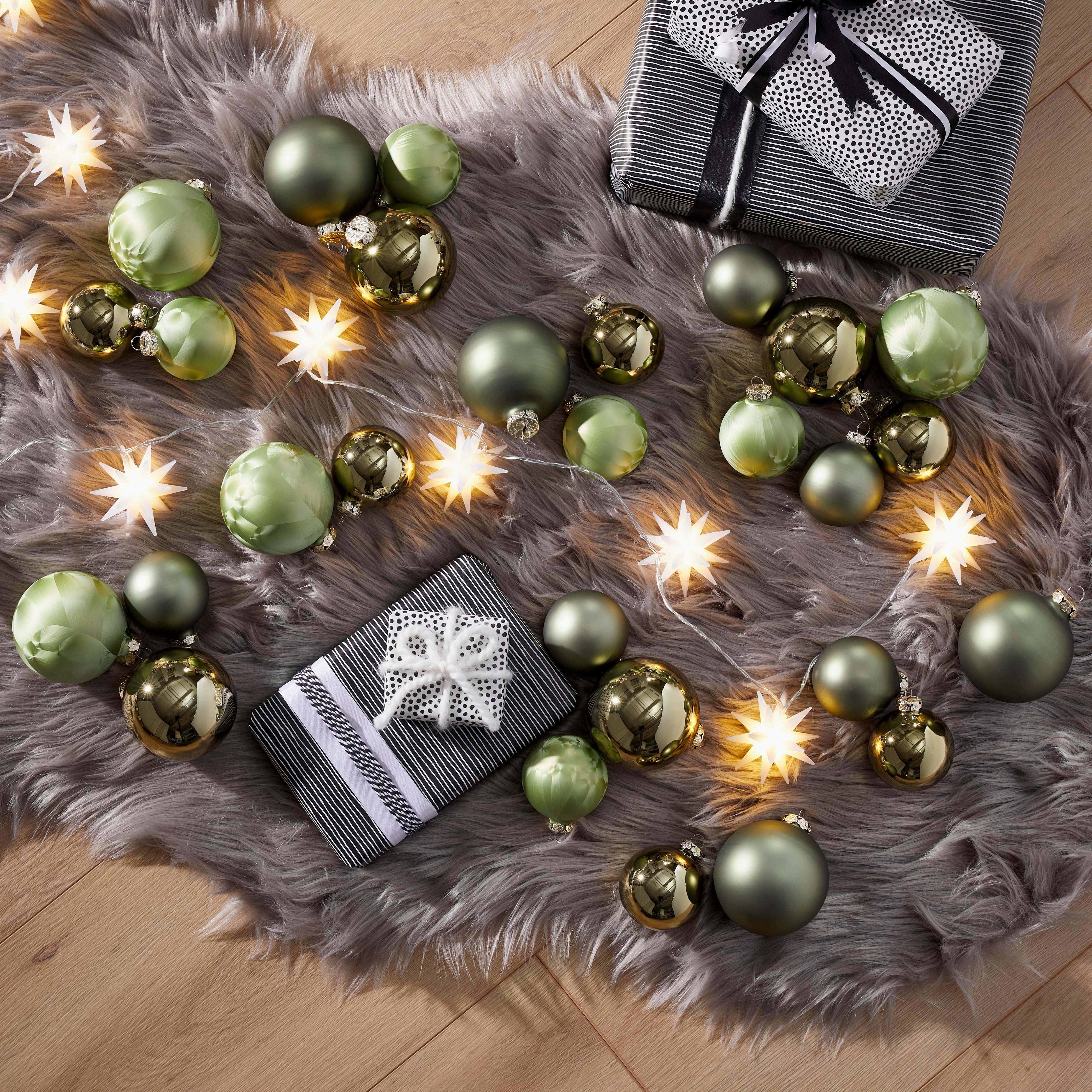 ZESTAW BOMBEK CHOINKOWYCH 616-2042-900 - zielony, Basics, szkło (6cm) - X-Mas