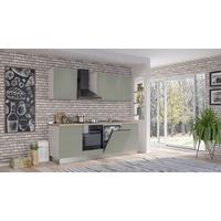 Blok Kuhinja S Aparatima Gilda Gola - bijela/zelena, Moderno, drvni materijal/drvo (240/216/60cm) - Modern Living