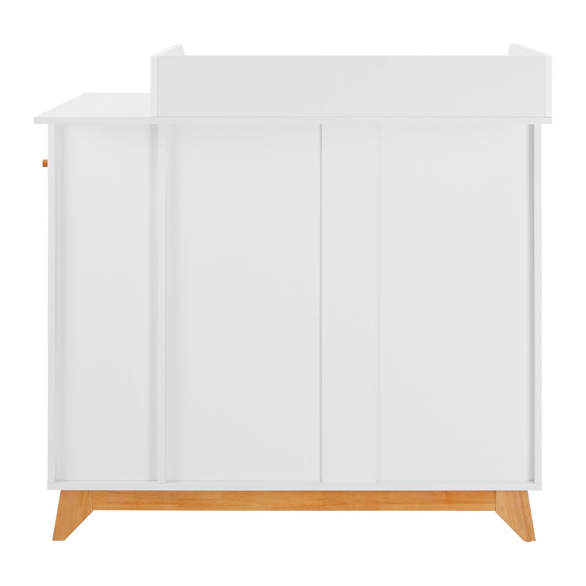 Wickelkommode Milan Weiß MDF - Weiß, MODERN, Holz (109,4/109,5/76cm) - Bessagi Kids