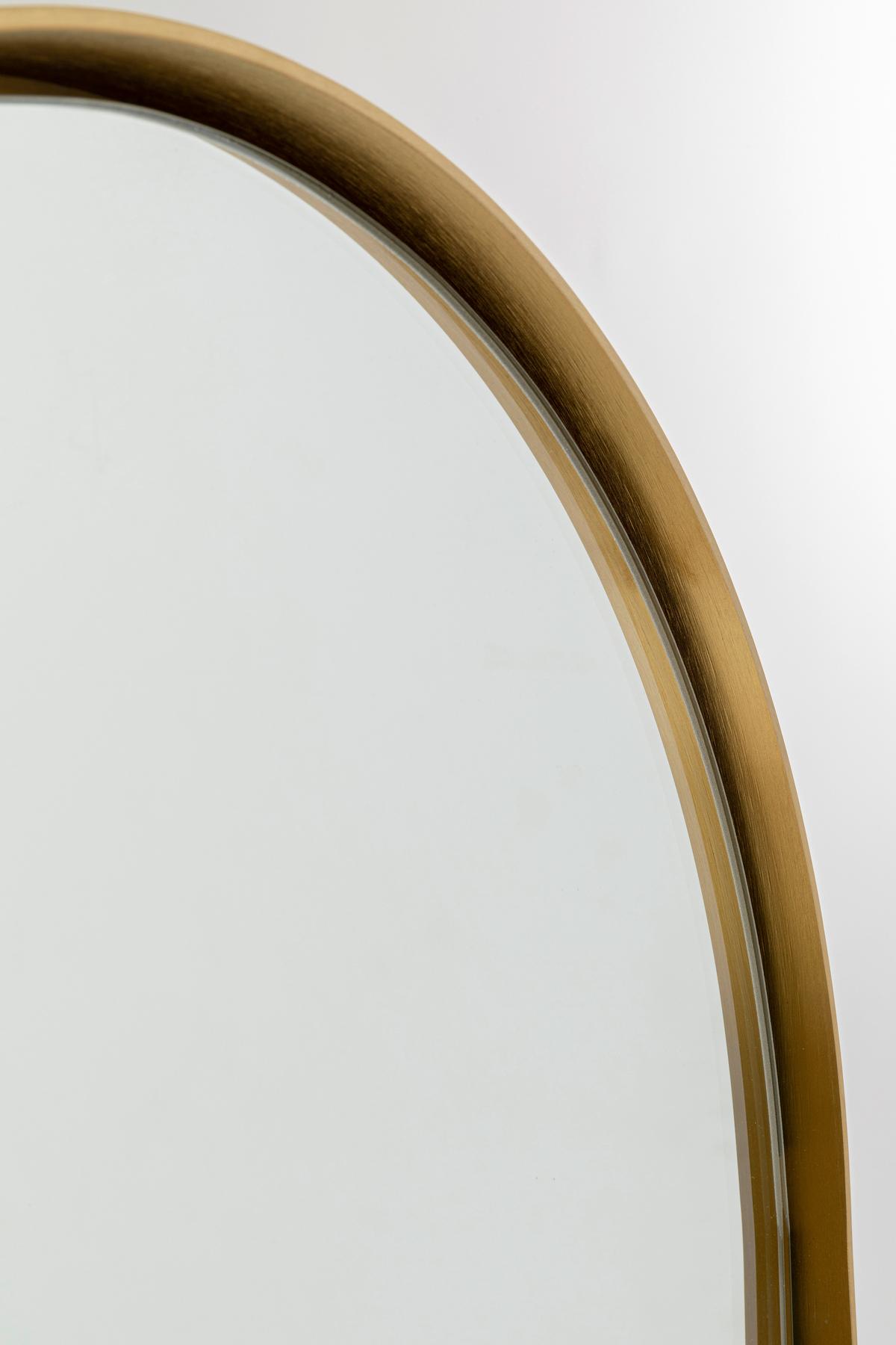 LUSTRO STOJĄCE CURVE KARE DESIGN - kolor złoty, Design, metal/szkło (40/170/40cm) - Kare-Design