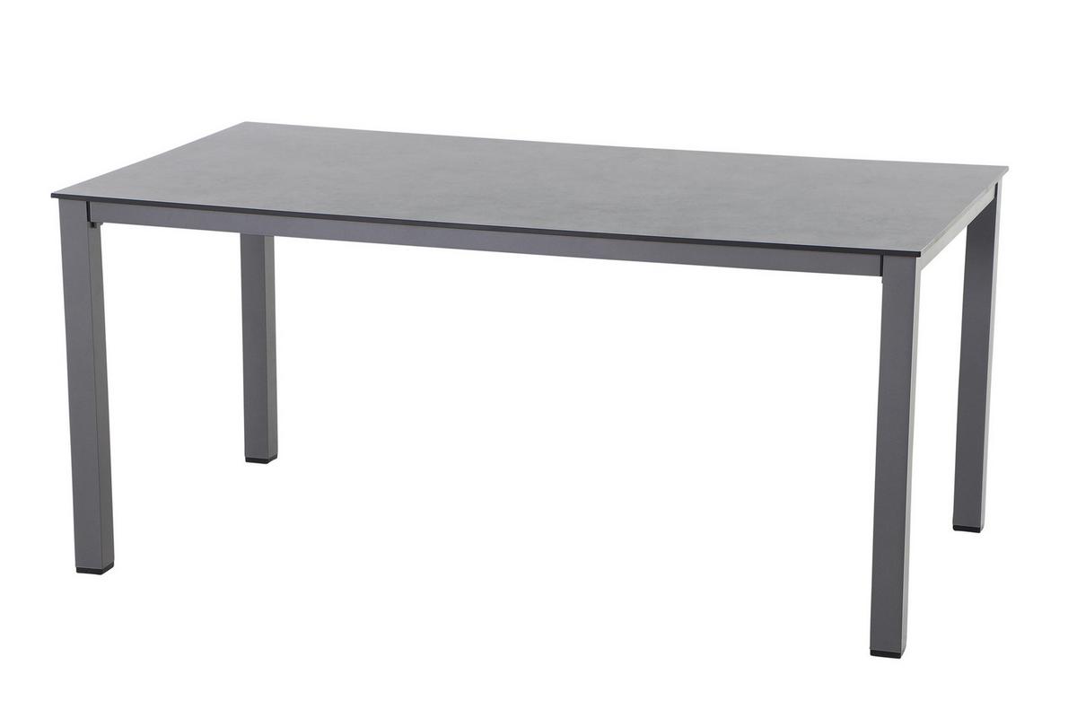 GARTENTISCH K95704 - Anthrazit, KONVENTIONELL, Holzwerkstoff/Kunststoff (160/90/72cm) - Siena Garden