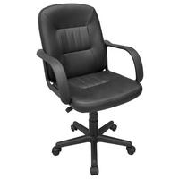 Scaun rotativ NOBI 2 - negru, Modern, plastic/textil (58/84-96/53cm) - Best Price