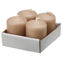 Tömbgyertyaszett Katrinja - sötétbarna/világos rózsaszín, paraffin (3,8/5cm) - Modern Living
