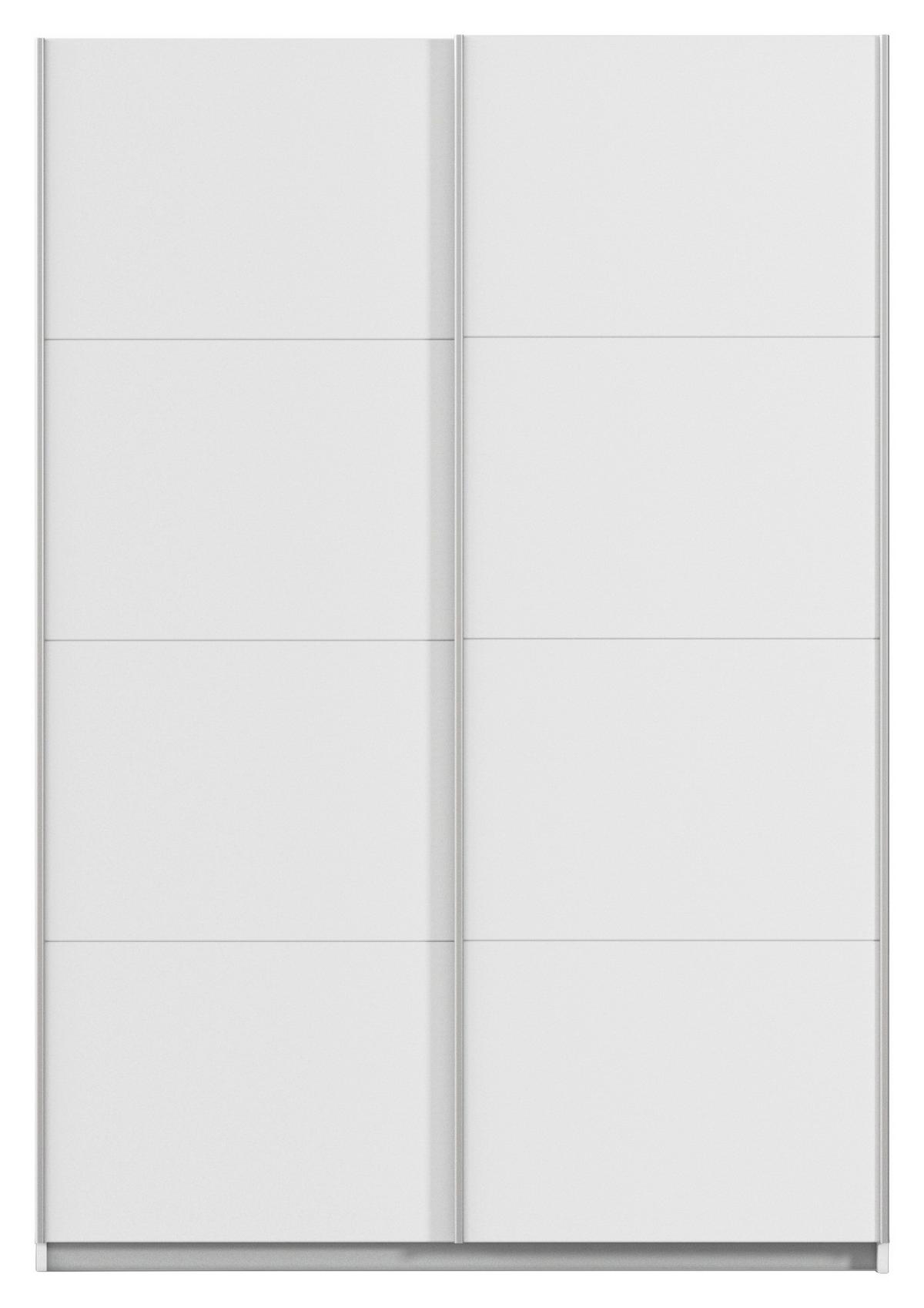 Ormar S Kliznim Vratima Subito - bijela/boje aluminija, Moderno, drvni materijal/metal (136/197/61cm) - Modern Living