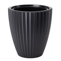 Übertopf Mira 30 Anthrazit - Anthrazit, KONVENTIONELL, Kunststoff (29,0/32/29,0cm) - Mömax
