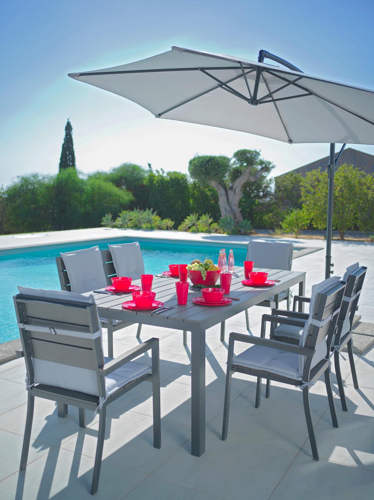 Gartenstuhl Sammy 1 in Anthrazit - Anthrazit/Grau, Kunststoff/Metall (57/90/57cm) - Mömax