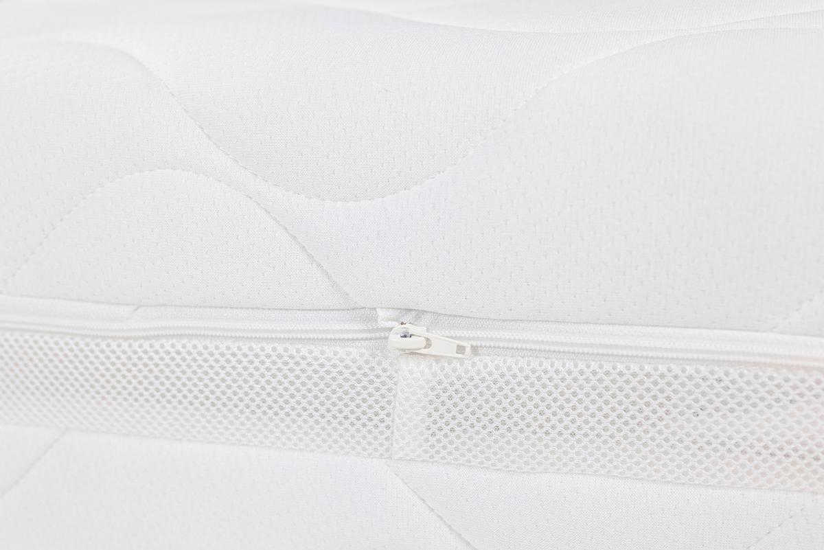 MATERAC-RDZEŃ/SPRĘŻYNY KIESZ. 7 ZONE POCKET SPRING MATTRESS - biały, Modern, tkanina (90/200cm) - Livetastic