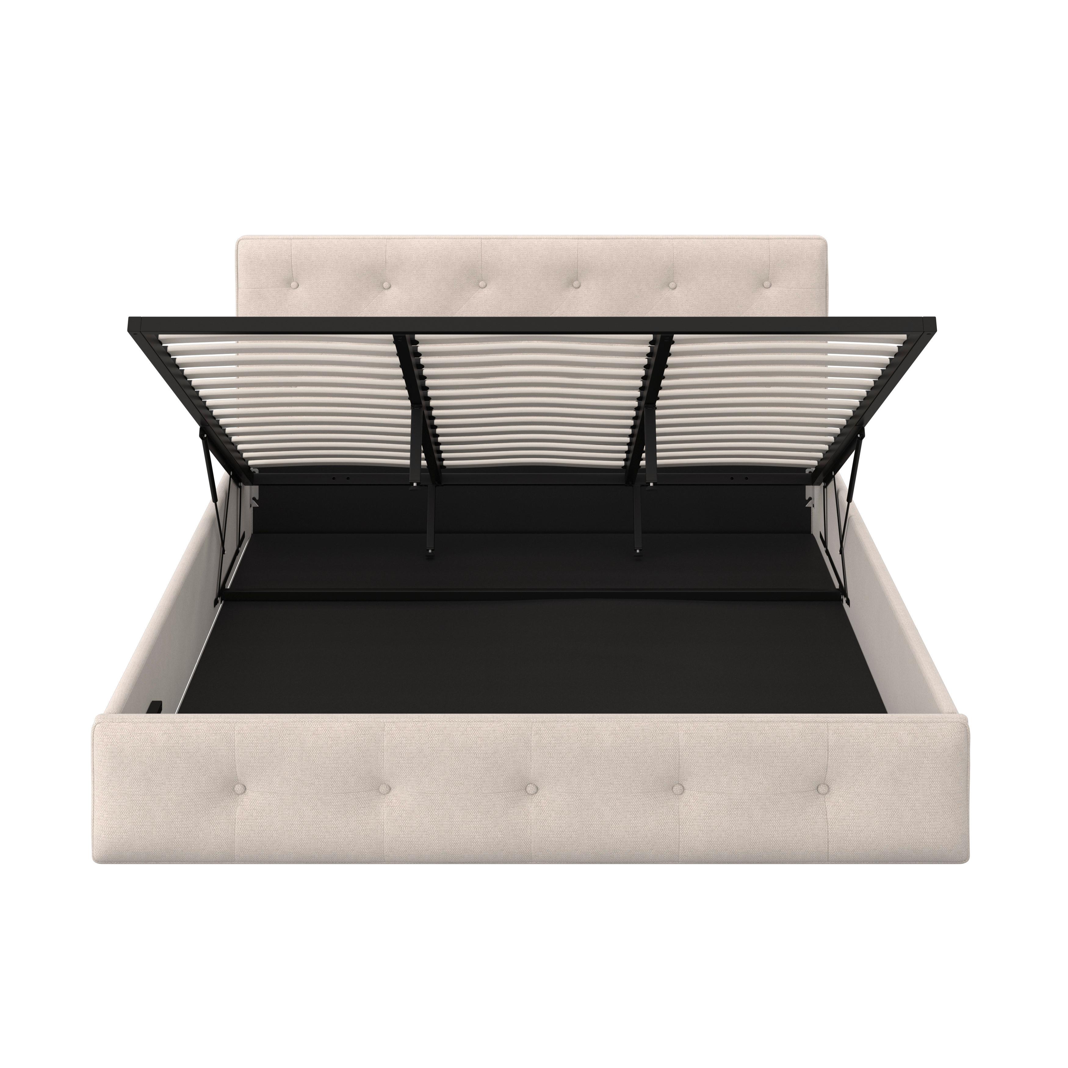 STOPPAD SÄNG JULIE - svart/naturfärgad, Modern, metall/trämaterial (180/200cm) - Bessagi Home