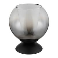 Stolna Svjetiljka Barry - siva/prozirno, Basics, staklo/tekstil (15/20.5cm) - Globo