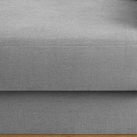 Sarokkanapé Romeo - világosszürke/natúr színű, Konventionell, textil/fa (167/234cm) - Zandiara