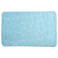 Badteppich 141061 Kiesel - Hellblau, Konventionell, Textil (50/80cm) - Spirella