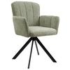 STOL MED ARMSTÖD NORA - grön/svart, Modern, metall/trä (61/87/65cm) - Premium Living