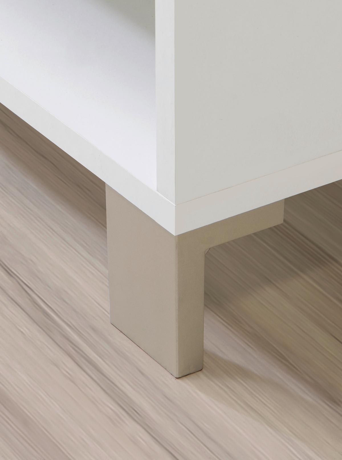 Klubska Miza Poole, Bela - barve šampanjca/bela, Design, umetna masa/steklo (110/70/37,9cm) - Hom`in