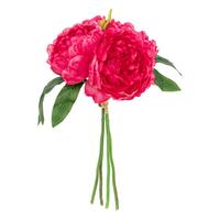 Floare artificială Bouquet 4 Pivoine Bely - Basics (20/31cm)