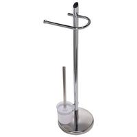 Garnitură perie WC Como - alb/culoare crom, Konventionell, plastic/metal (20/73,5/20cm) - Homezone