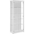 Vitrina Space - aluminij/bela, umetna masa/steklo (70/178/30cm) - Mömax modern living Vitrina Space - aluminij/bela, umetna masa/steklo (70/178/30cm) - Mömax modern living
