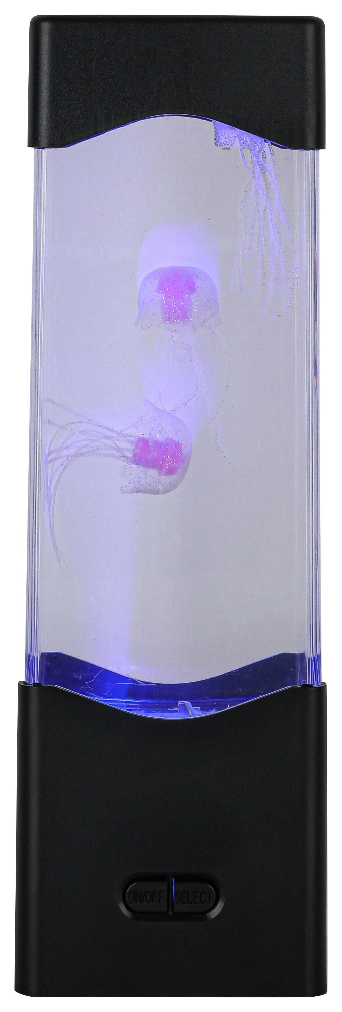 LED-DEKORATIONSLAMPA QUALI - svart/transparent, Modern, plast (7,5/23,3/7,5cm) - Mömax