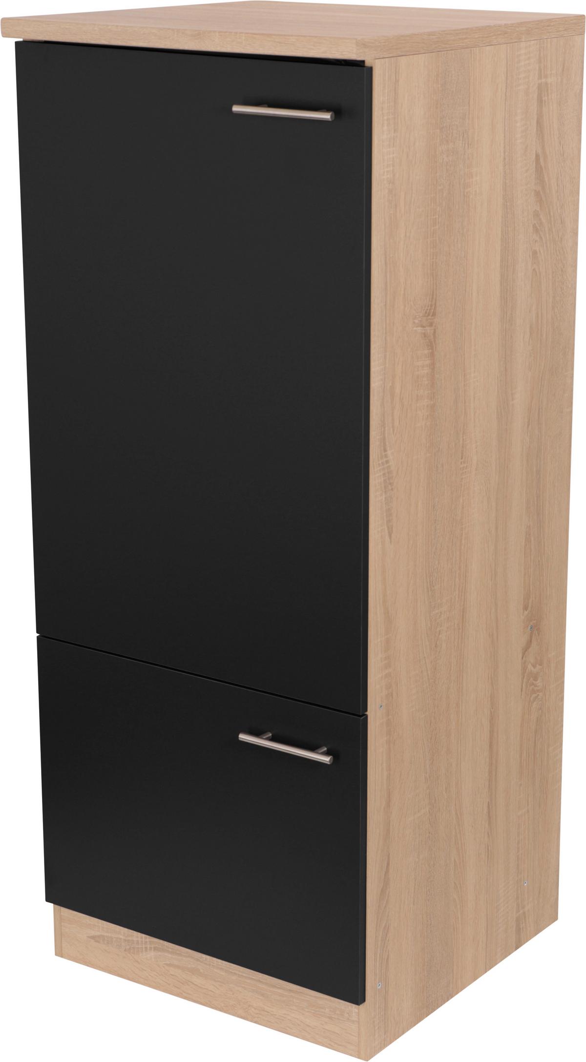 Omara Za Vgradno Napravo Merle, Barva Hrasta, Črna - srebrne barve/črna, Basics, kovina/leseni material (60/144,8/60cm) - Respekta