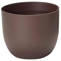 Übertopf Rotbraun matt - Rotbraun, Basics, Kunststoff (40/32,5cm)