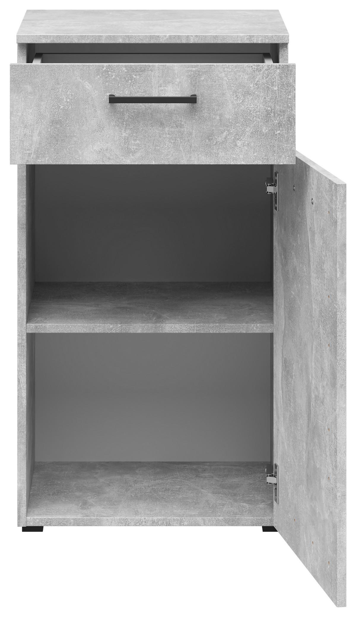 Kommode Multistauraum Grau - Anthrazit/Schwarz, Modern, Holzwerkstoff/Kunststoff (45/83/40cm) - Premium Living