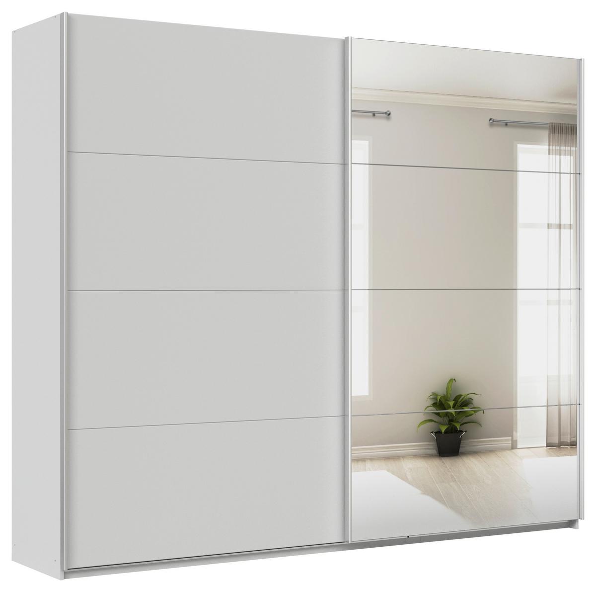 Ormar S Kliznim Vratima Feldkirch - srebrne boje/svijetlo siva, Moderno, drvni materijal/metal (271/229/62cm) - Modern Living