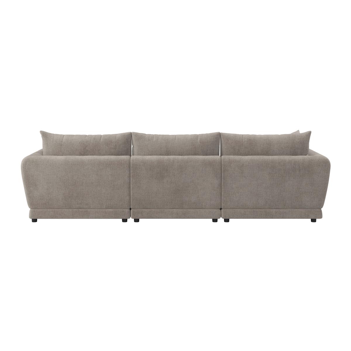 Kutna Garnitura Nicole - crna/sivo-bež, Moderno, tekstil/drvo (306/87/162cm) - Bessagi Home