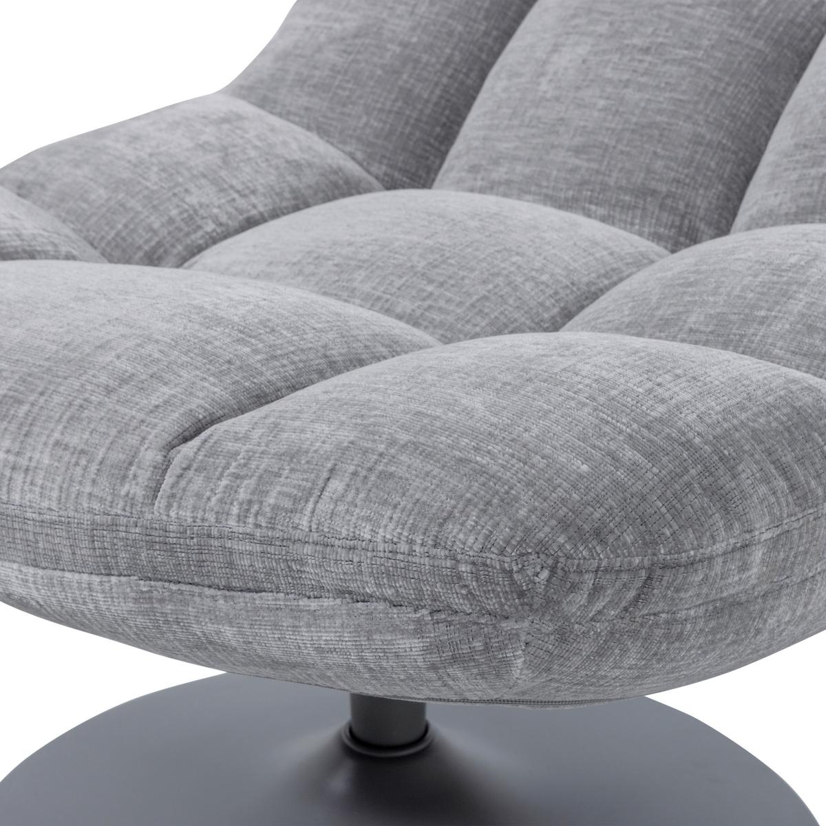 SESSEL Elvi Hellgrau B: 73cm - Hellgrau/Grau, Design, Textil/Metall (73/81/84cm) - Livetastic