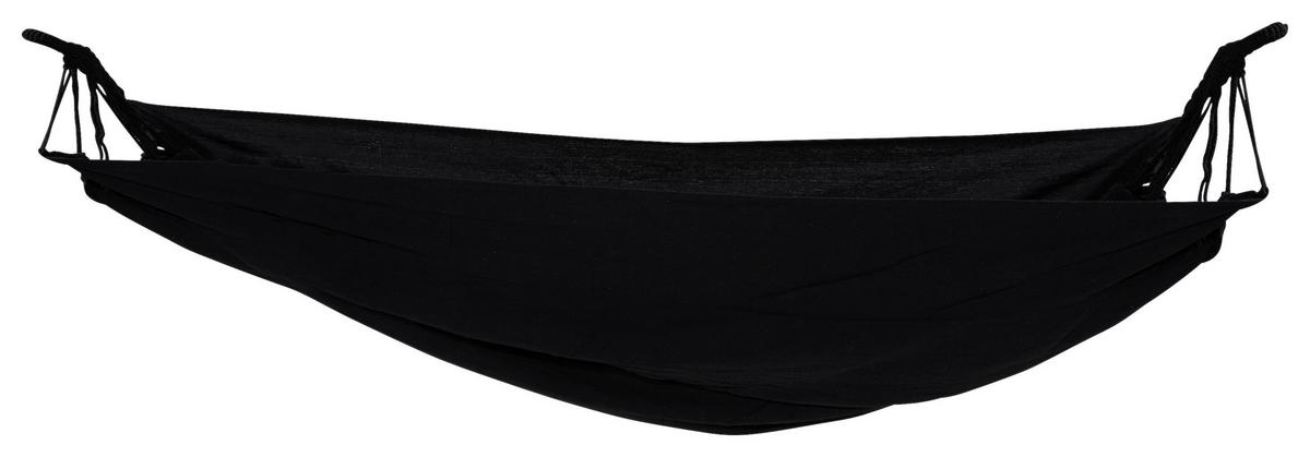 Hängematte Hedvig ca. 150x200 cm Schwarz - Schwarz, KONVENTIONELL, Kunststoff (150/1/200cm) - Gardenson