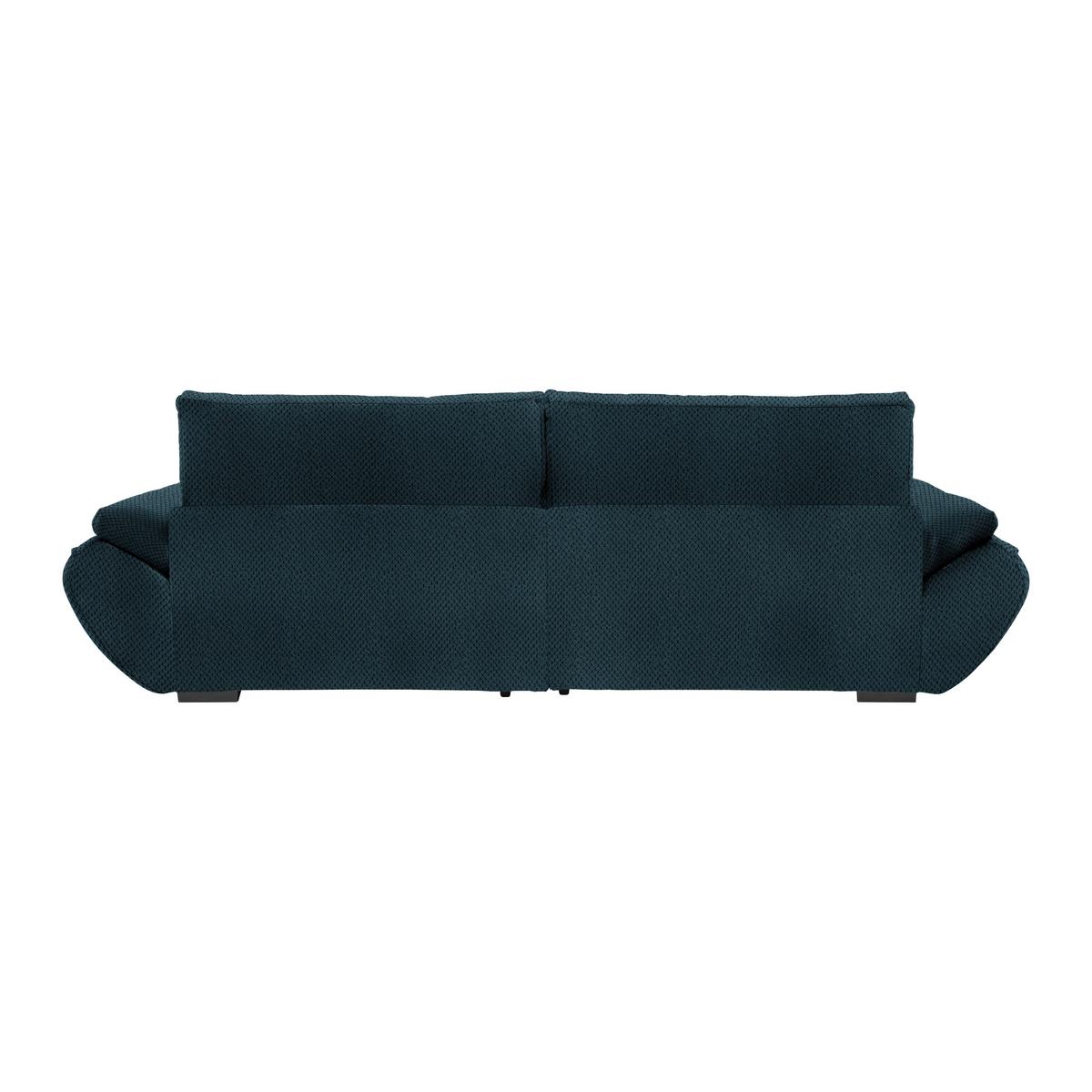 Wohnlandschaft Vivo Dunkelblau - Schwarz/Dunkelblau, MODERN, Kunststoff/Textil (317/63/179cm) - Premium Living