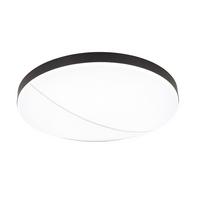 LAMPA SUFITOWA LED MOON - czarny, Design, tworzywo sztuczne/metal (45/10,5cm) - Novel