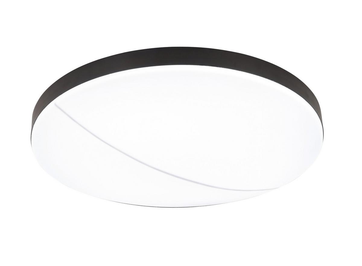 LAMPA SUFITOWA LED MOON - czarny, Design, tworzywo sztuczne/metal (45/10,5cm) - Novel