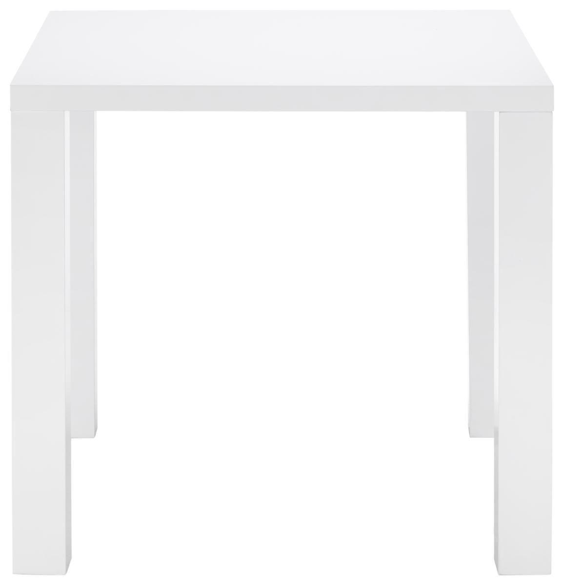 Esstisch in Weiss Hochglanz - Weiss, Modern, Holzwerkstoff (80/75/80cm) - Based